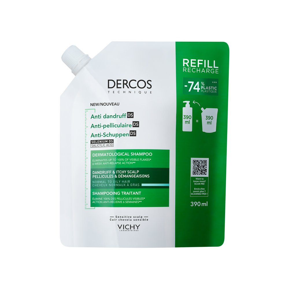 DERCOS ANTI-DANDRUFF DS SHAMPOO REFILL NORMAL TO OILY HAIR